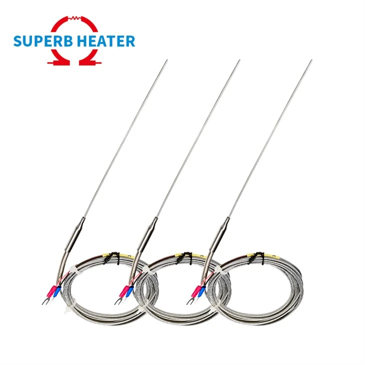 K Type Thermocouple Probe Temperature Sensor PT100 E J Thermal Resistance Probe